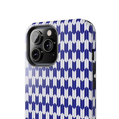 Blue Harmony Geometric Phone Case – Durable, Slim, and MagSafe Compatible