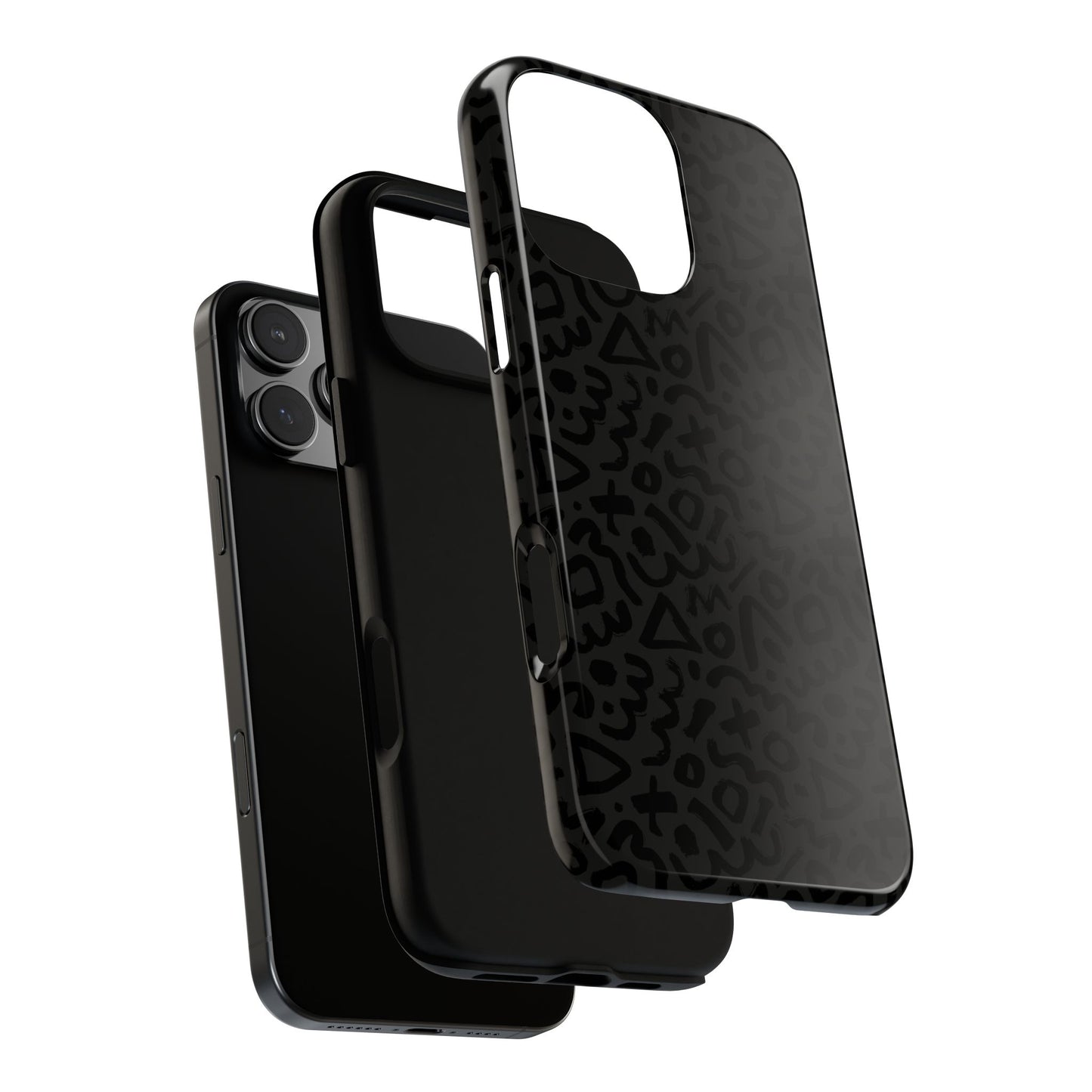 Retro Geometric Vibes Phone Case – 80s 90s Vintage Abstract Pattern for iPhone & Samsung - JGUS
