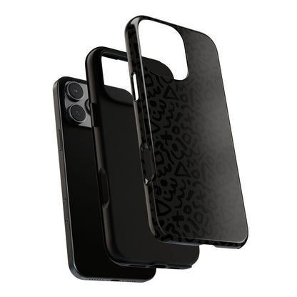 Retro Geometric Vibes Phone Case – 80s 90s Vintage Abstract Pattern for iPhone & Samsung - JGUS