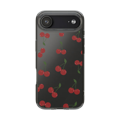 Random Cherry Pattern Clear Phone Case