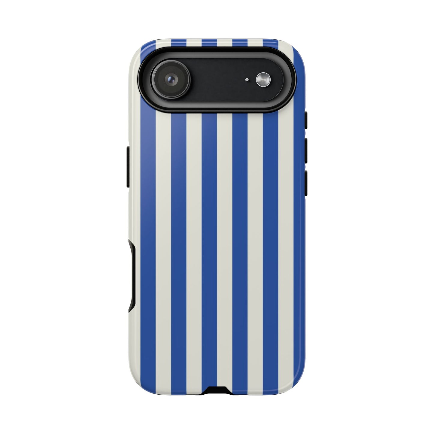 Title: Blue & White Stripe Phone Case – Classic Nautical Pattern for iPhone & Samsung - JGUS