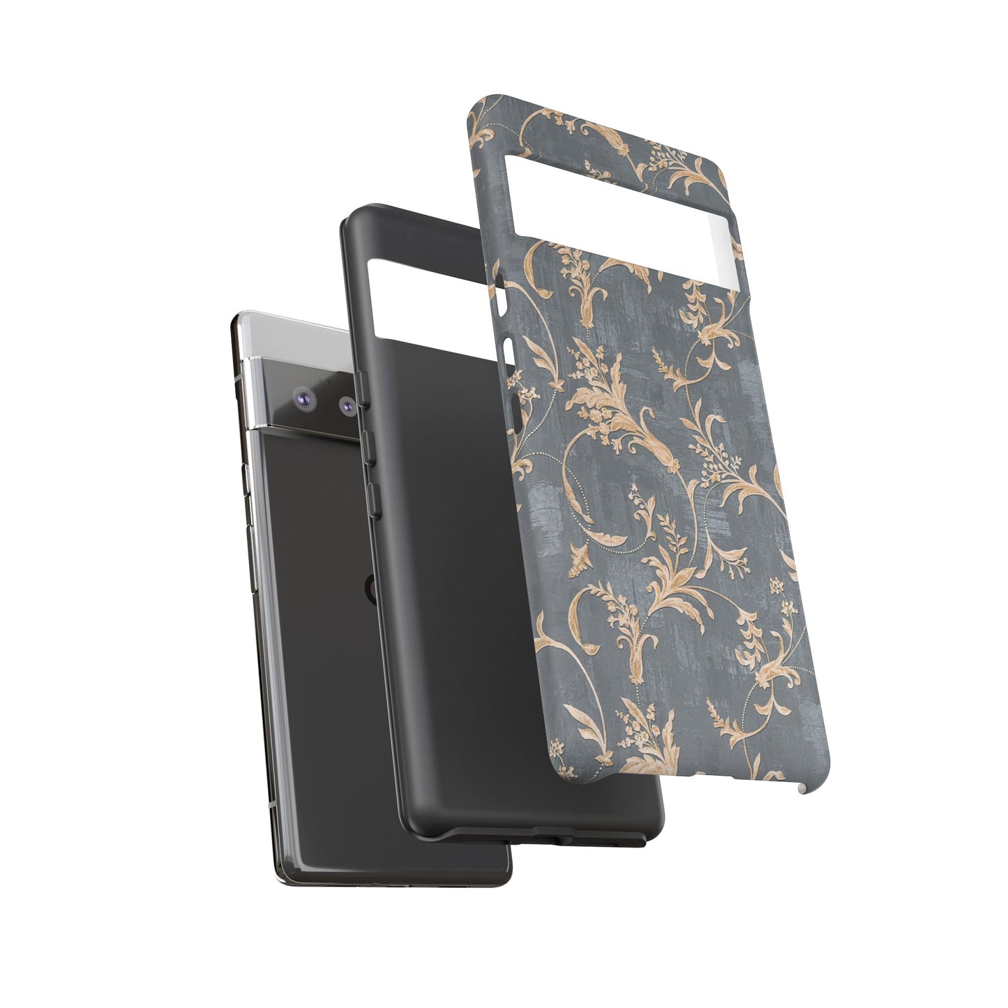 Old-Fashioned Flower Phone Case – Aesthetic Protective Cover for iPhone & Samsung - JGUS