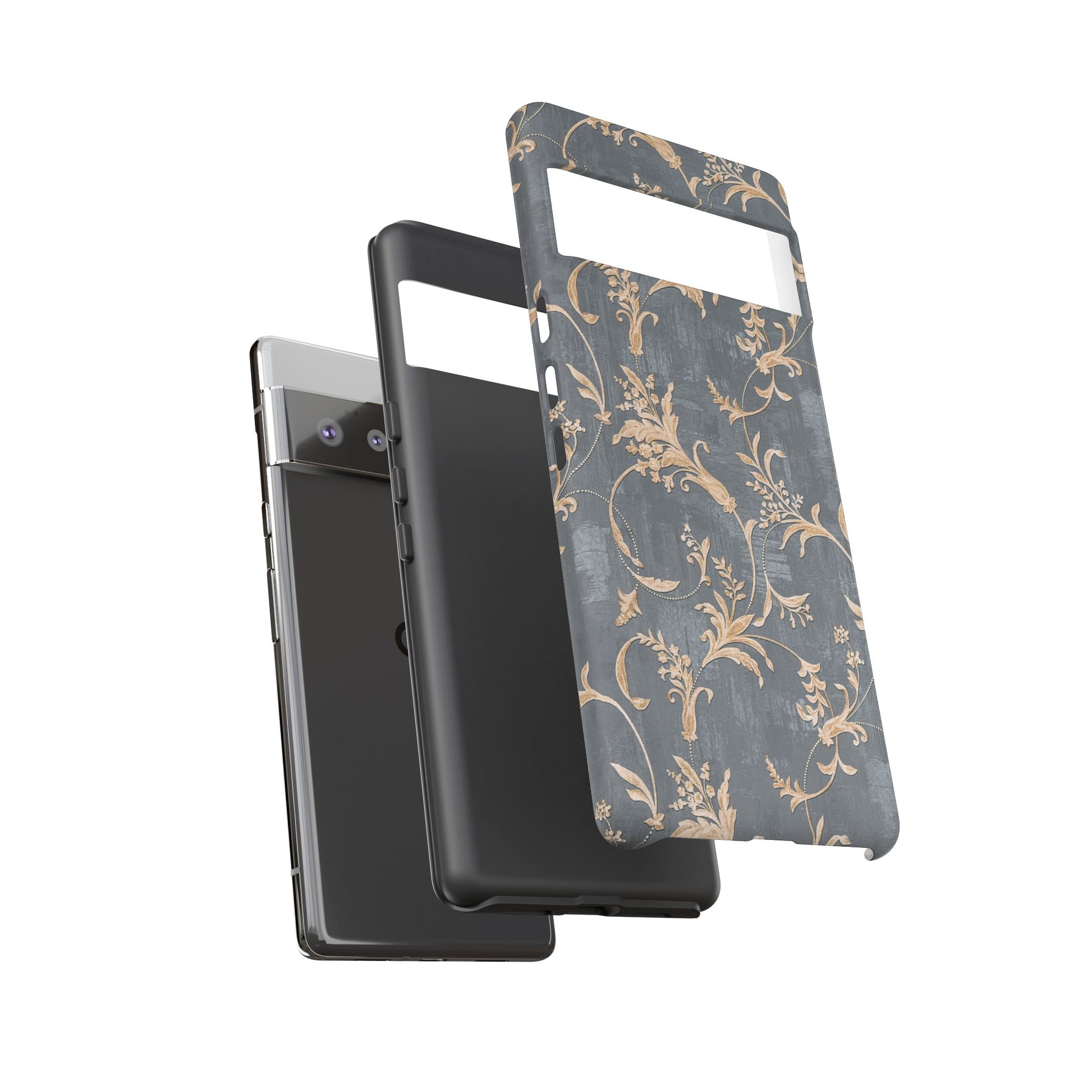 Old-Fashioned Flower Phone Case – Aesthetic Protective Cover for iPhone & Samsung - JGUS