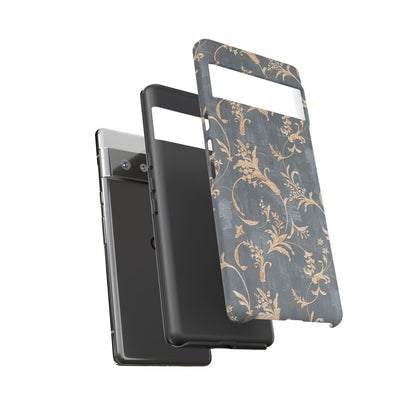 Old-Fashioned Flower Phone Case – Aesthetic Protective Cover for iPhone & Samsung - JGUS
