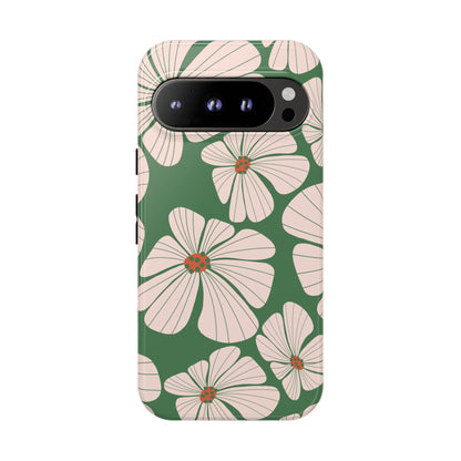 Retro Floral Abstract Phone Case – Vintage 70s & 80s Aesthetic for iPhone & Samsung - JGUS