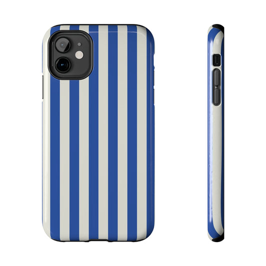 Blue White Striped Phone Case