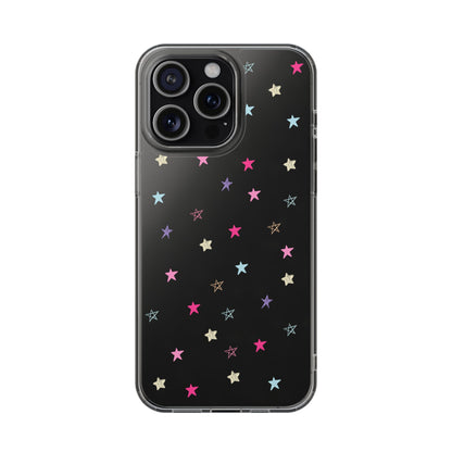 Star Pattern Clear Phone Case