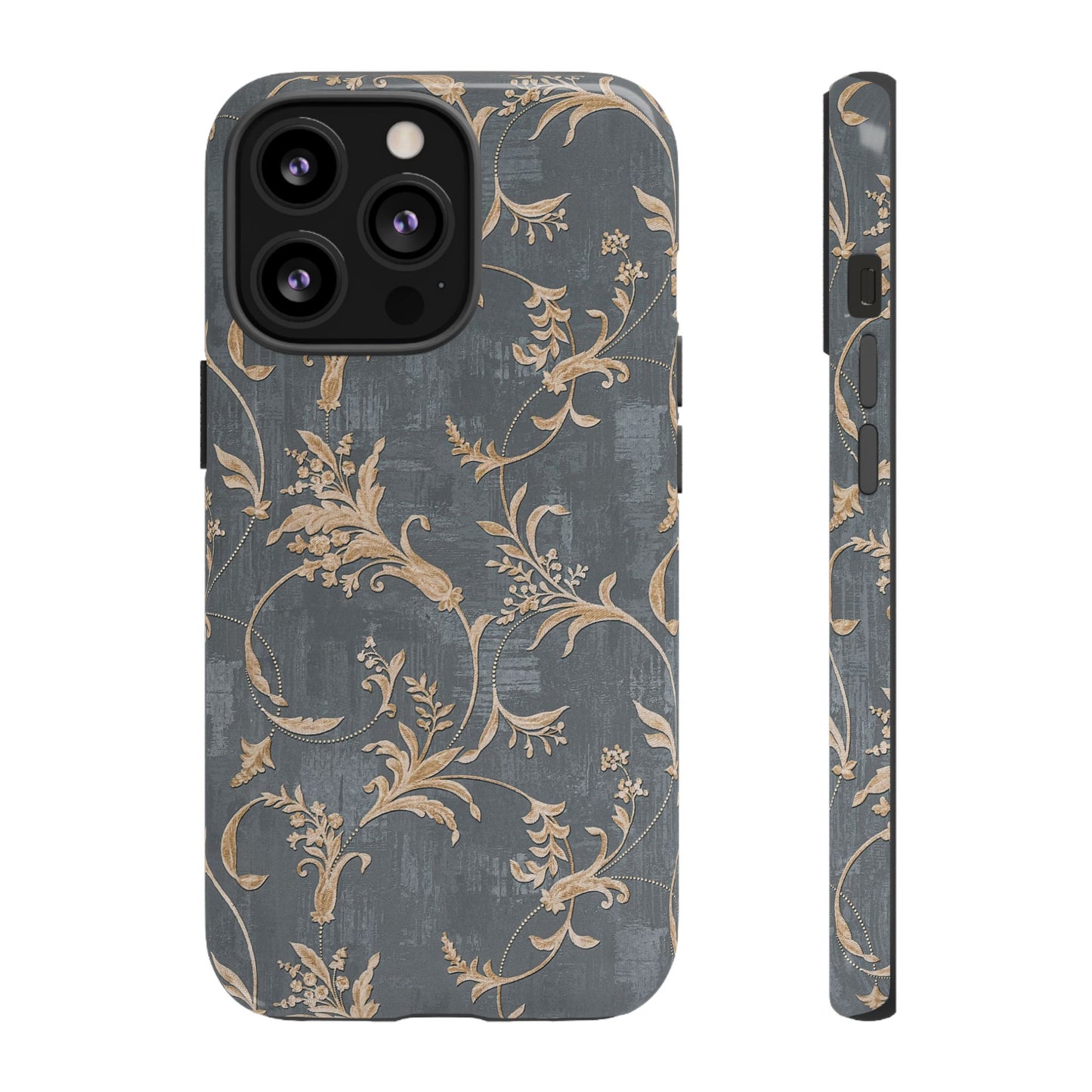 Old-Fashioned Flower Phone Case – Aesthetic Protective Cover for iPhone & Samsung - JGUS