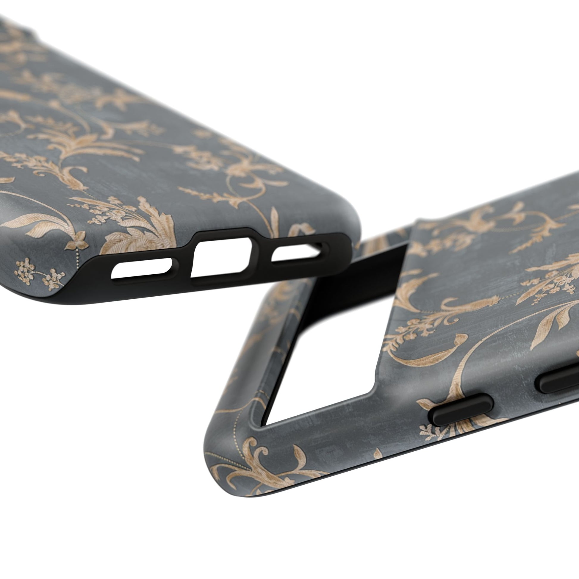 Old-Fashioned Flower Phone Case – Aesthetic Protective Cover for iPhone & Samsung - JGUS