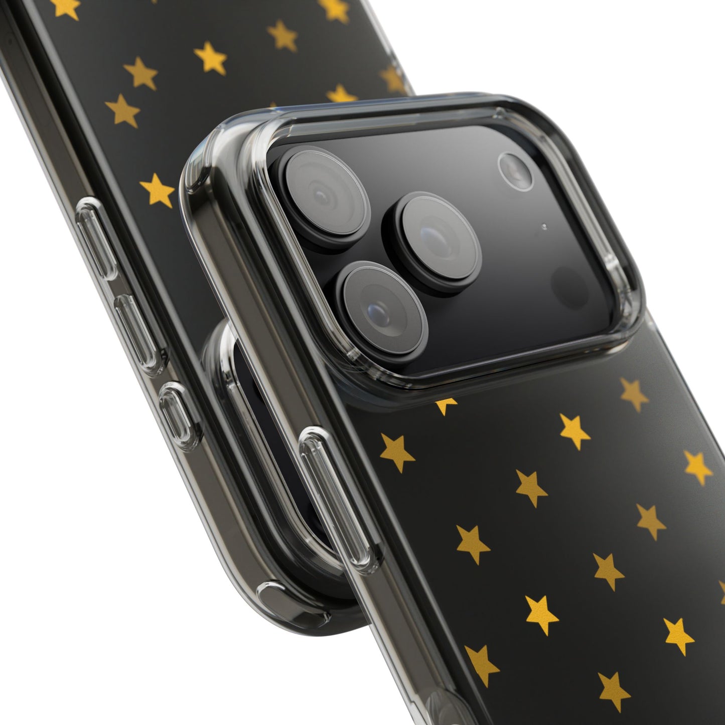 Yellow Stars Clear Phone Case