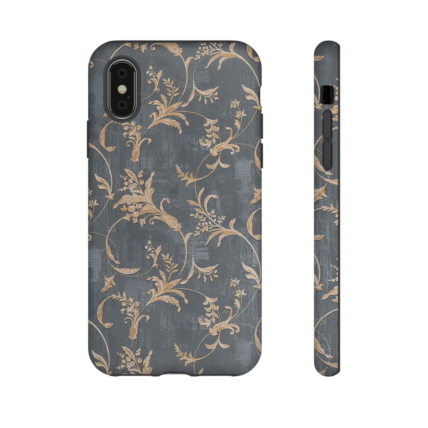 Old-Fashioned Flower Phone Case – Aesthetic Protective Cover for iPhone & Samsung - JGUS