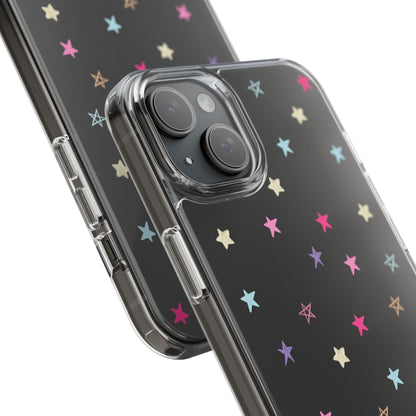 Star Pattern Clear Phone Case
