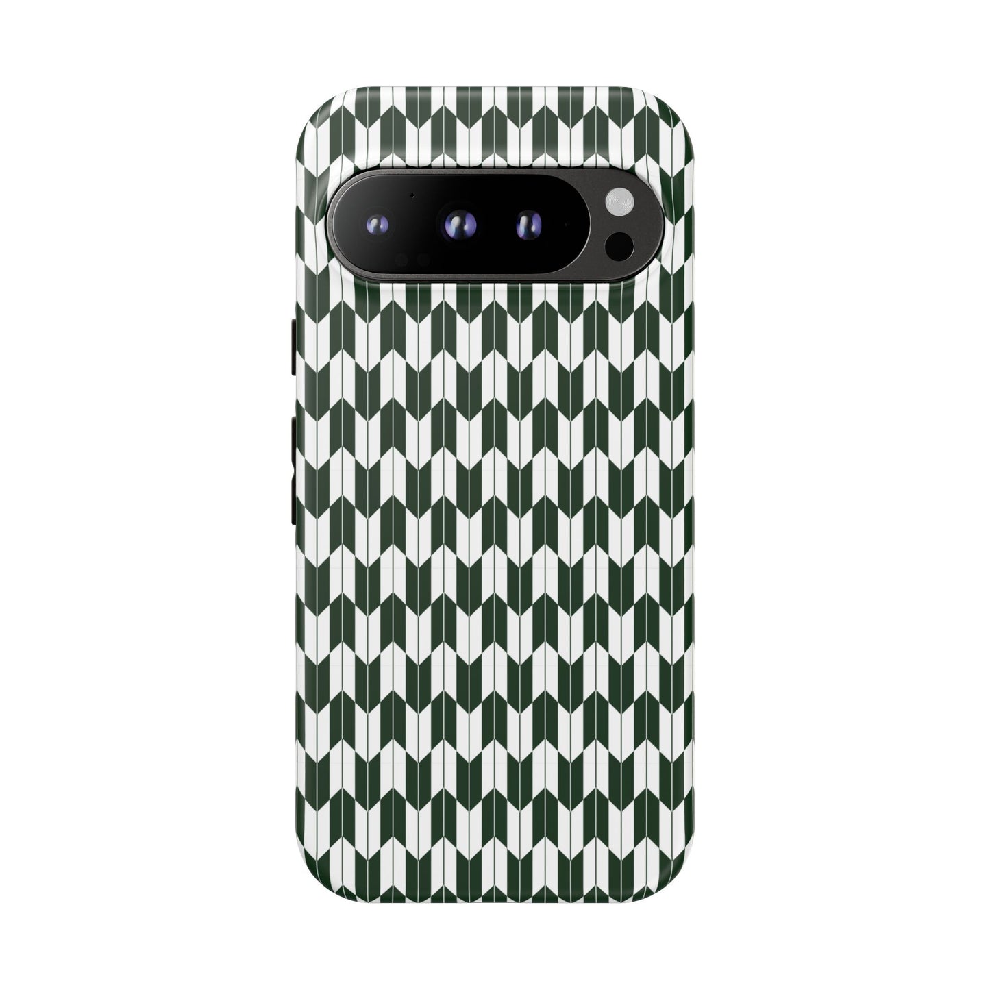 Green Harmony Geometric Phone Case – Durable, Slim, and MagSafe Compatible - JGUS