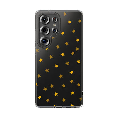 Yellow Stars Clear Phone Case