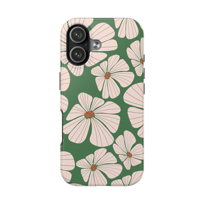 Retro Floral Abstract Phone Case – Vintage 70s & 80s Aesthetic for iPhone & Samsung