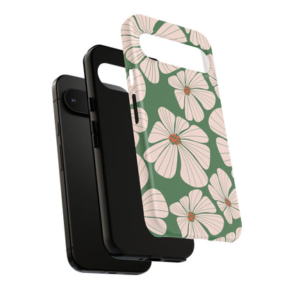 Retro Floral Abstract Phone Case – Vintage 70s & 80s Aesthetic for iPhone & Samsung - JGUS