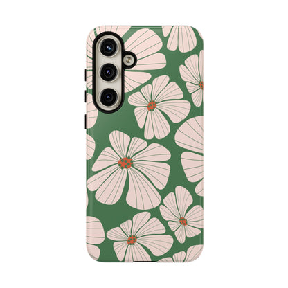 Retro Floral Abstract Phone Case – Vintage 70s & 80s Aesthetic for iPhone & Samsung - JGUS