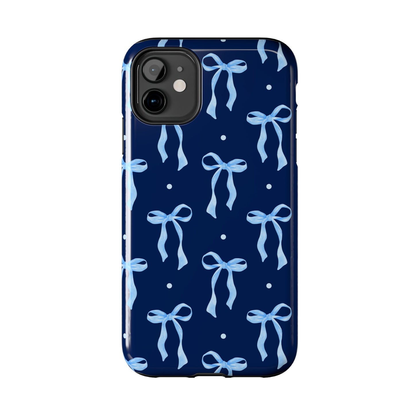 Bows and Blues Phone Case – Cute & Durable Bow Print Case for iPhone & Samsung