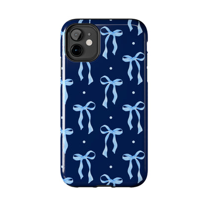 Bows and Blues Phone Case – Cute & Durable Bow Print Case for iPhone & Samsung