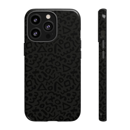 Retro Geometric Vibes Phone Case – 80s 90s Vintage Abstract Pattern for iPhone & Samsung - JGUS