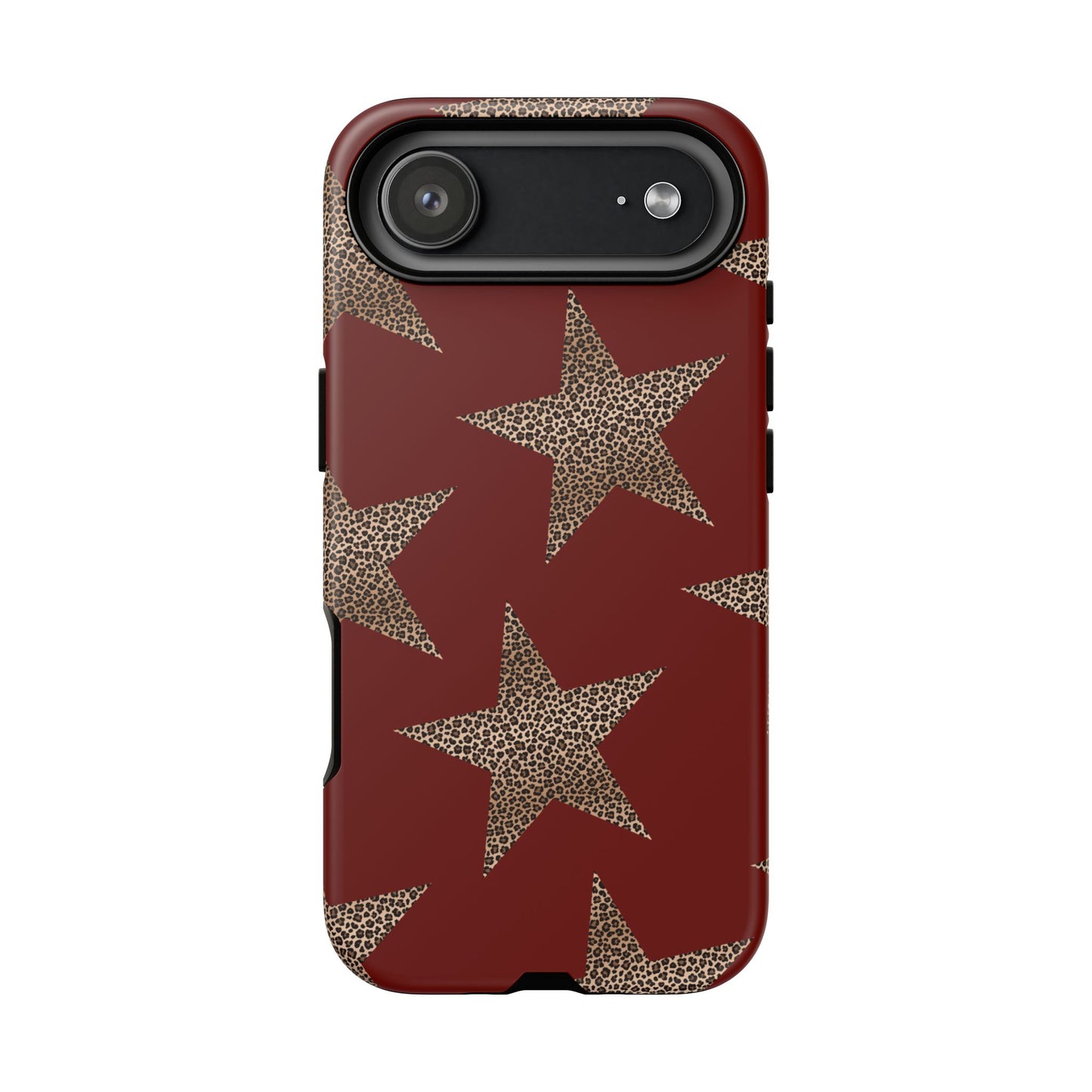 Leopard Star Luxe - Burgundy Edition | Aesthetic Coquette Phone Case for iPhone & Galaxy - JGUS