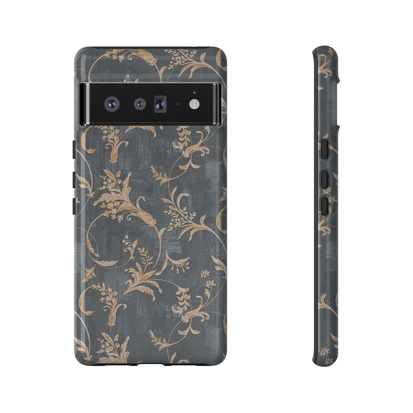 Old-Fashioned Flower Phone Case – Aesthetic Protective Cover for iPhone & Samsung - JGUS
