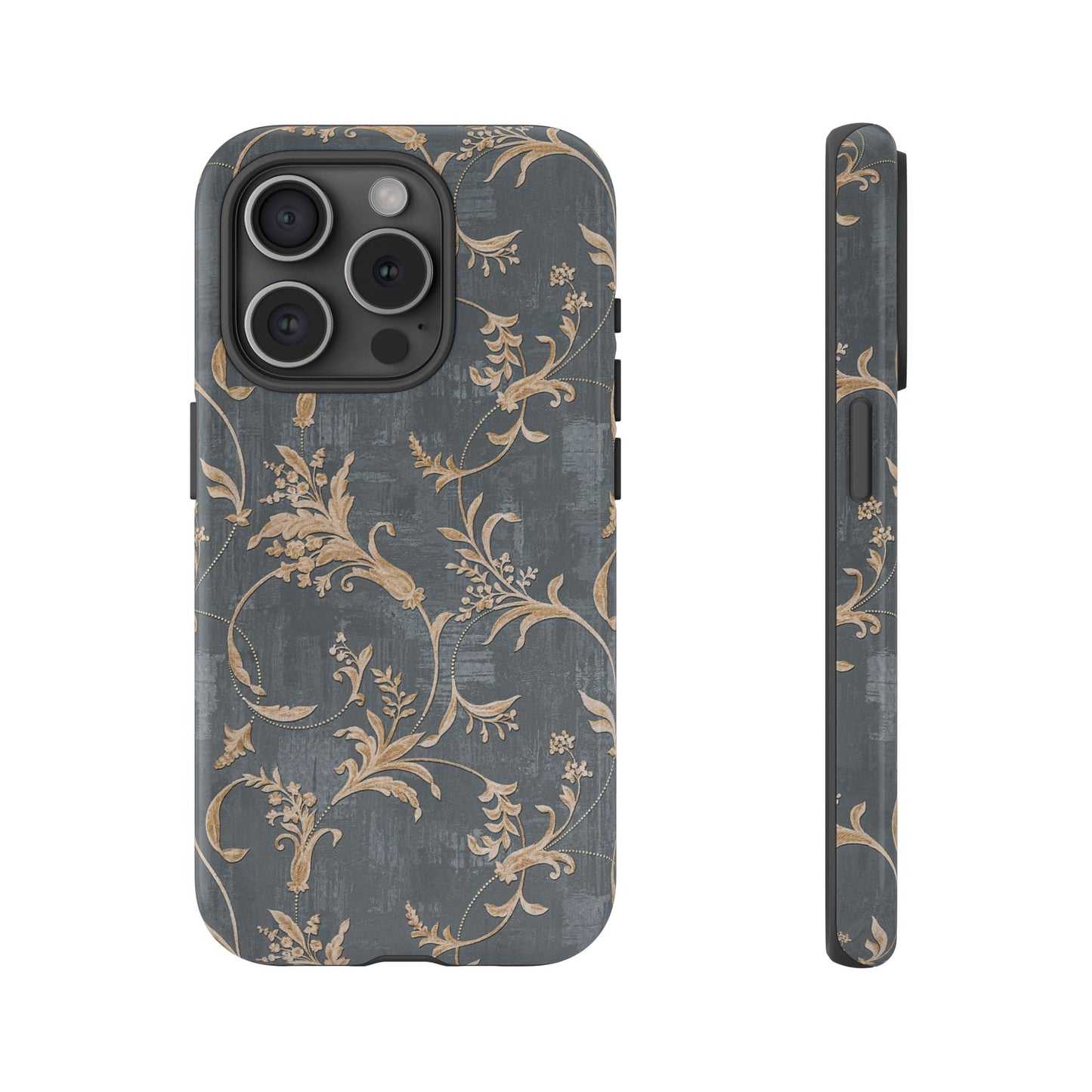 Old-Fashioned Flower Phone Case – Aesthetic Protective Cover for iPhone & Samsung - JGUS