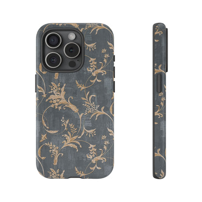 Old-Fashioned Flower Phone Case – Aesthetic Protective Cover for iPhone & Samsung - JGUS