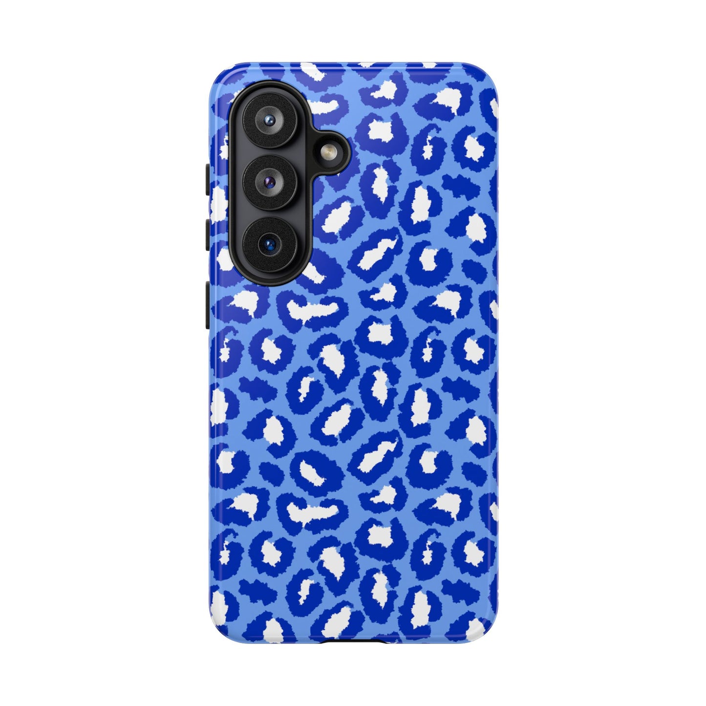 Leopard Vibes - Blue Edition Phone Case for iPhone & Samsung - Stylish & Durable Animal Print Case - JGUS