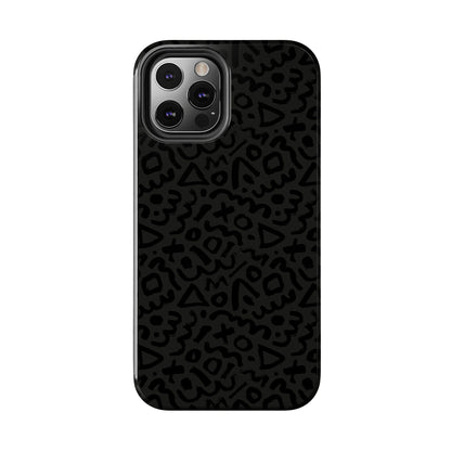 Retro Geometric Vibes Phone Case – 80s 90s Vintage Abstract Pattern for iPhone & Samsung