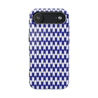 Blue Harmony Geometric Phone Case – Durable, Slim, and MagSafe Compatible