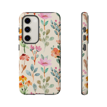 Petal Splash Watercolor Symphony Phone Case