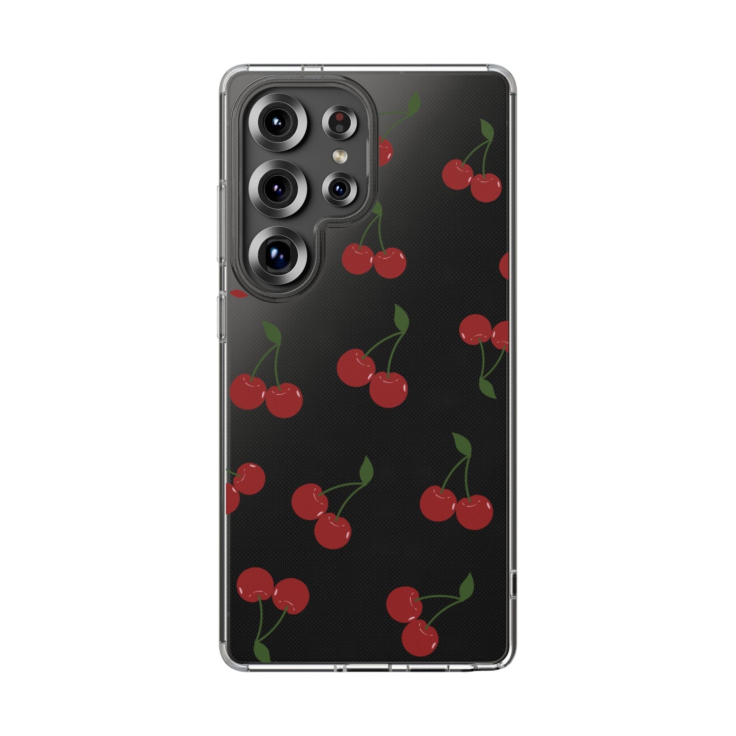 Random Cherry Pattern Clear Phone Case