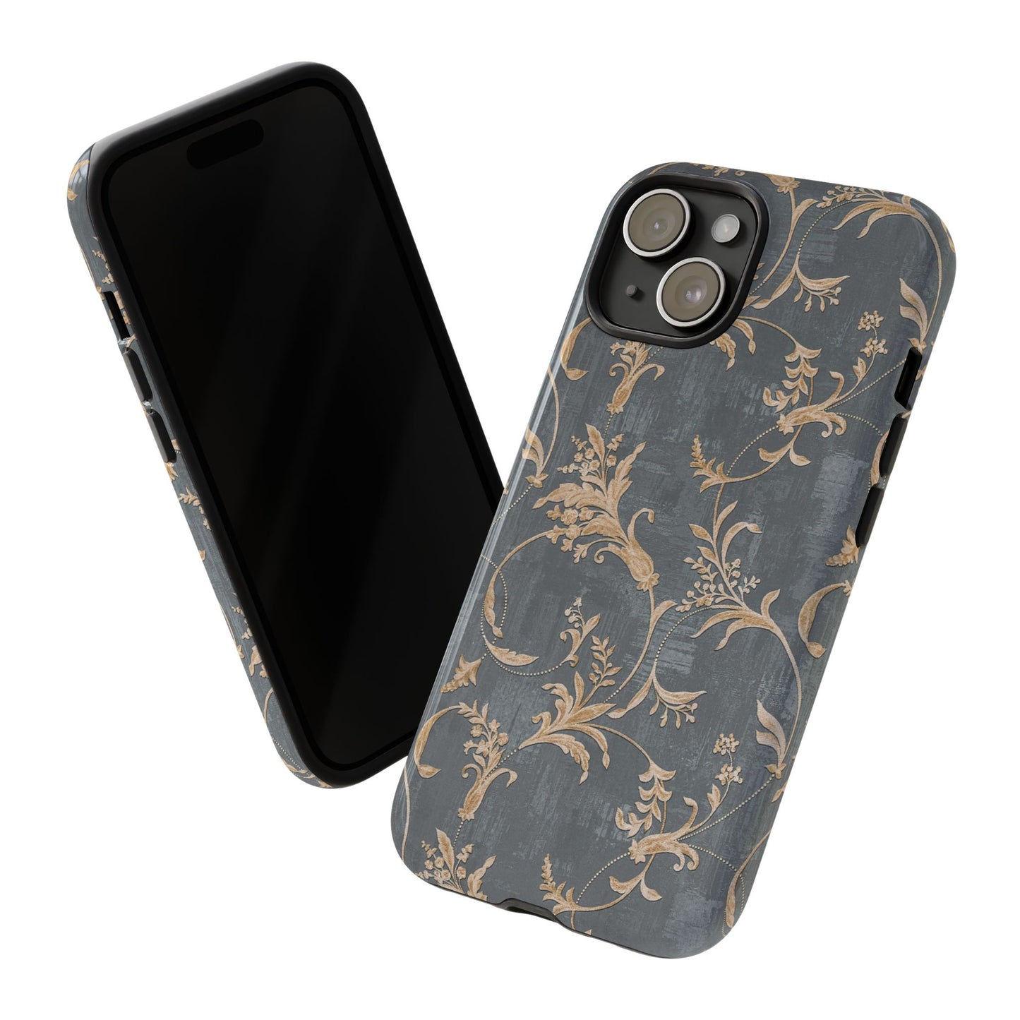Old-Fashioned Flower Phone Case – Aesthetic Protective Cover for iPhone & Samsung - JGUS