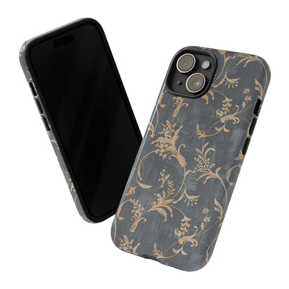 Old-Fashioned Flower Phone Case – Aesthetic Protective Cover for iPhone & Samsung - JGUS