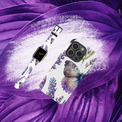 Lavender Butterfly Protective Phone Case