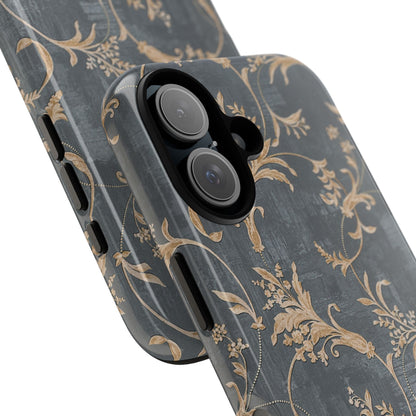 Old-Fashioned Flower Phone Case – Aesthetic Protective Cover for iPhone & Samsung - JGUS