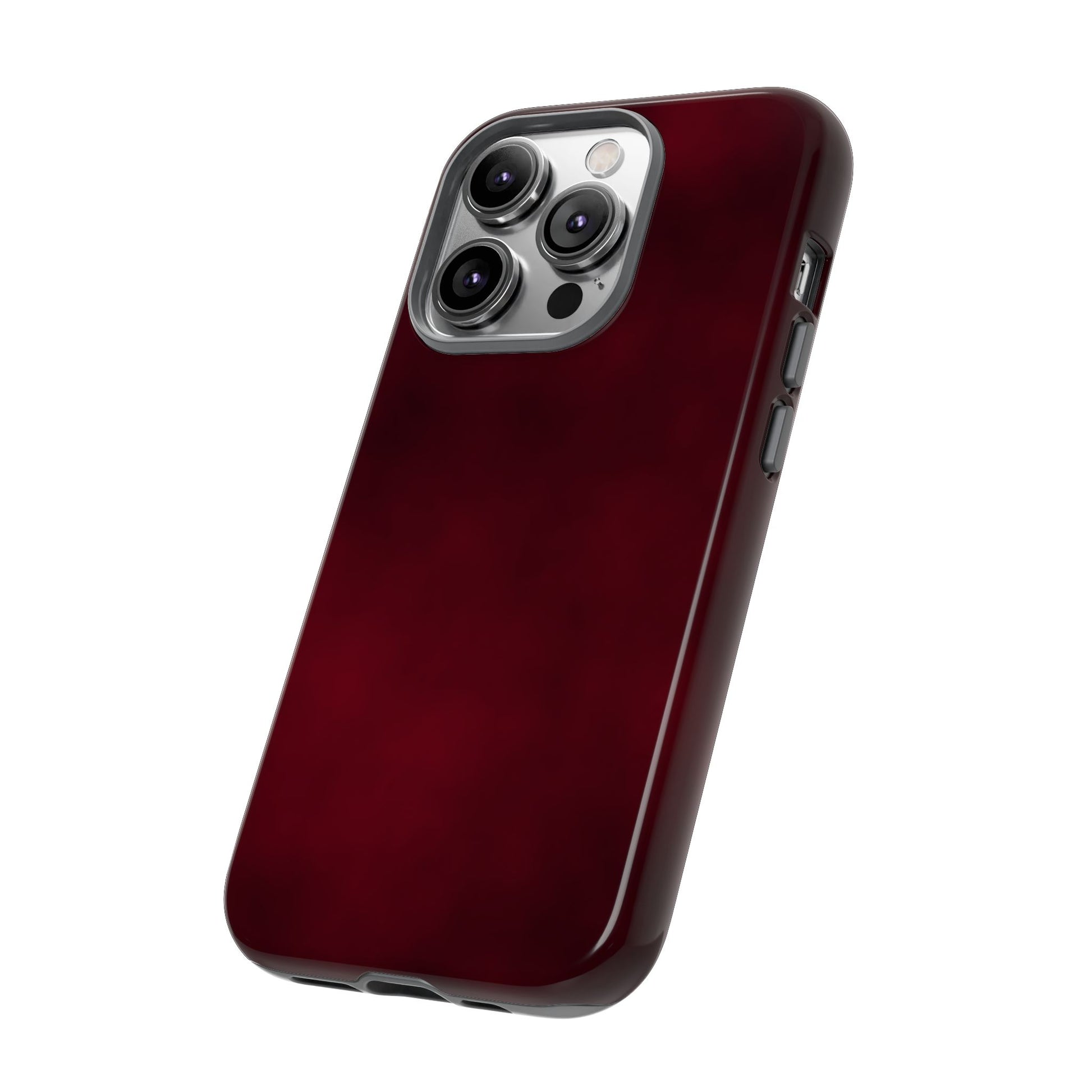 Vintage Burgundy Cherry Phone Case – Elegant Floral Design for iPhone 17 & Samsung Galaxy | Tough Protective Cover - JGUS