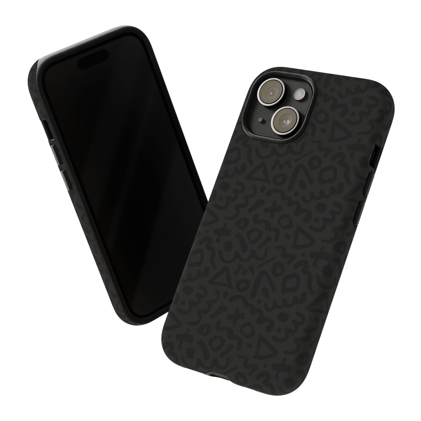 Retro Geometric Vibes Phone Case – 80s 90s Vintage Abstract Pattern for iPhone & Samsung - JGUS