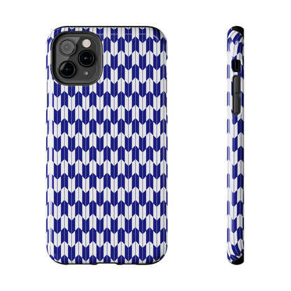 Blue Harmony Geometric Phone Case – Durable, Slim, and MagSafe Compatible