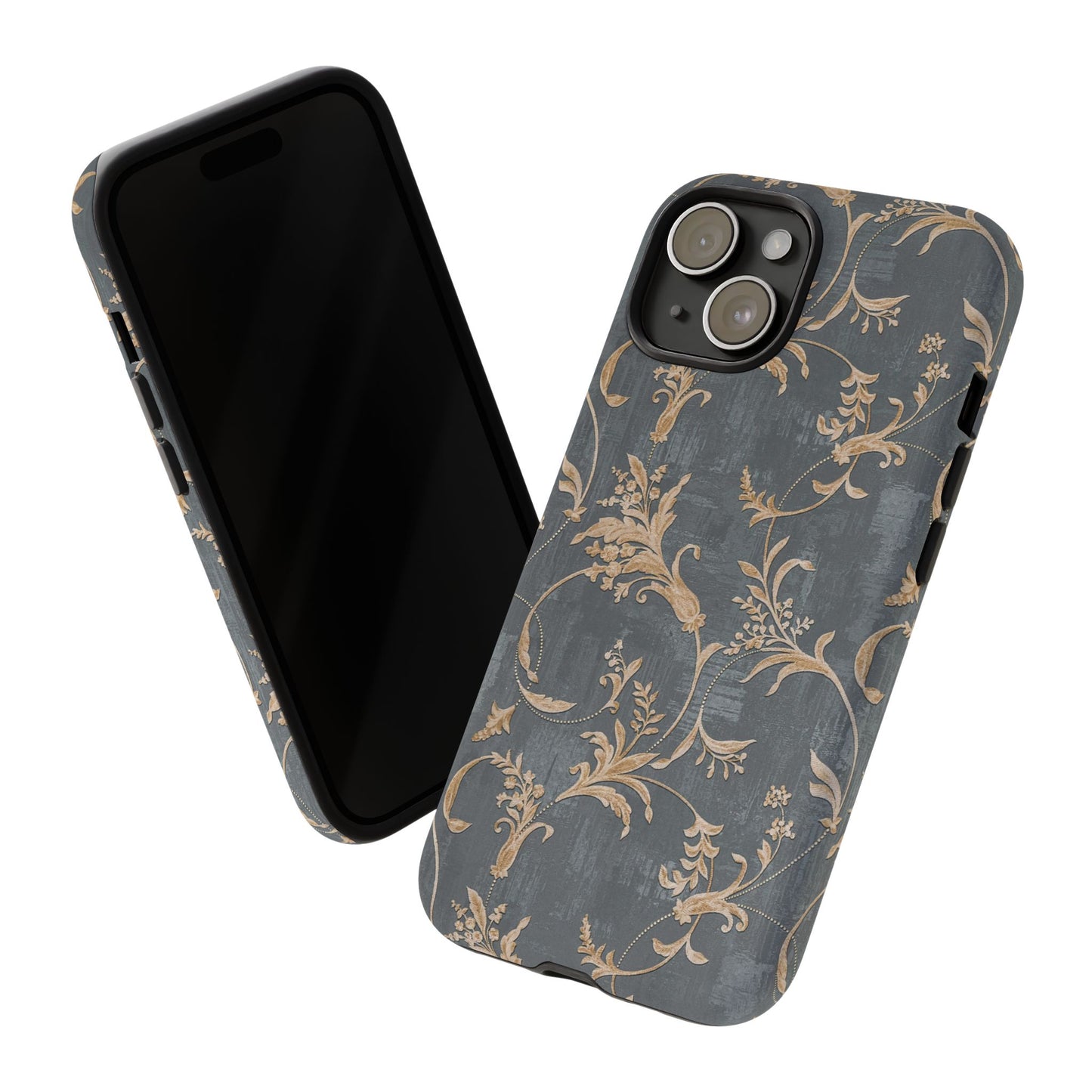 Old-Fashioned Flower Phone Case – Aesthetic Protective Cover for iPhone & Samsung - JGUS