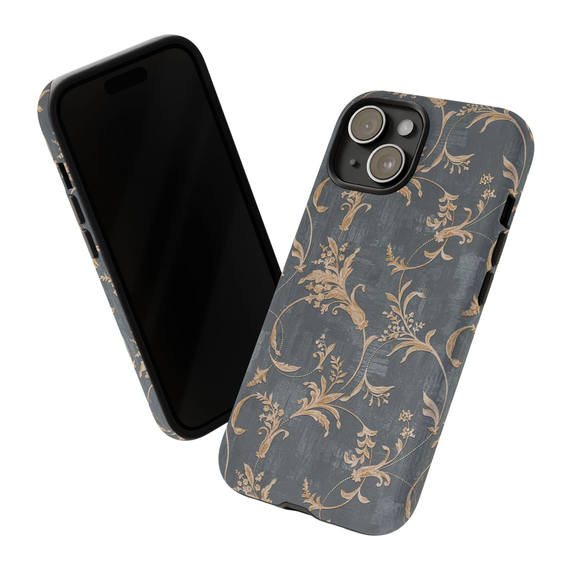 Old-Fashioned Flower Phone Case – Aesthetic Protective Cover for iPhone & Samsung - JGUS