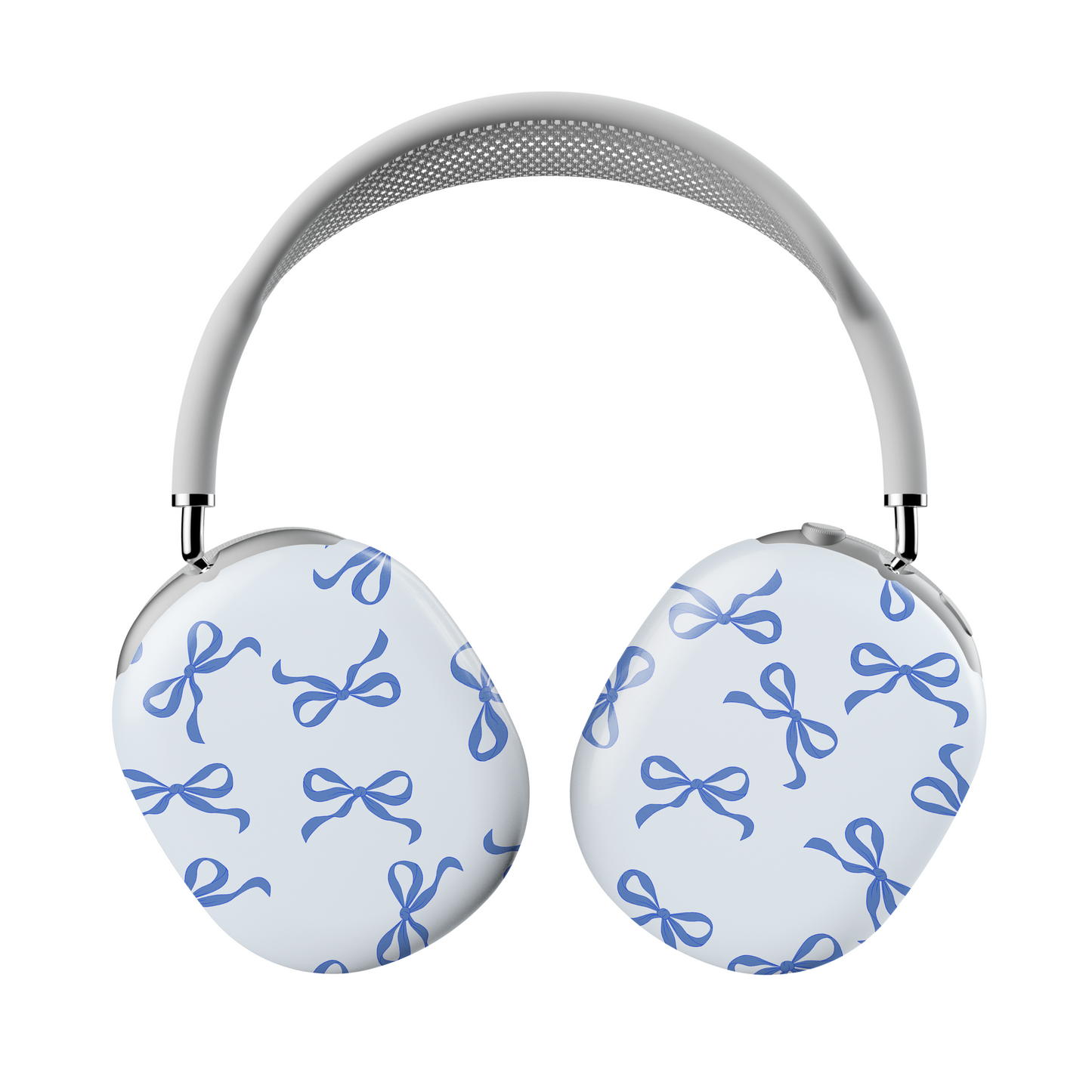 Vintage Blue Bow Art AirPods Max® Case | Customizable, Protective, Stylish