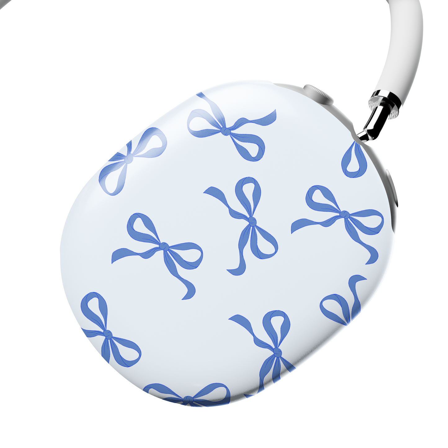 Vintage Blue Bow Art AirPods Max® Case | Customizable, Protective, Stylish