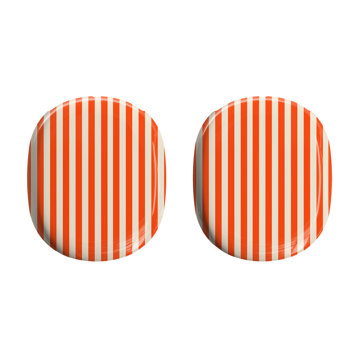 Orange Cream Stripes AirPods Max Case | Stylish & Protective Design