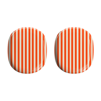 Orange Cream Stripes AirPods Max Case | Stylish & Protective Design