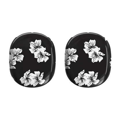 Black & White Floral AirPods Max Case | Stylish & Protective Design