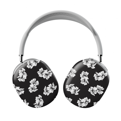 Black & White Floral AirPods Max Case | Stylish & Protective Design