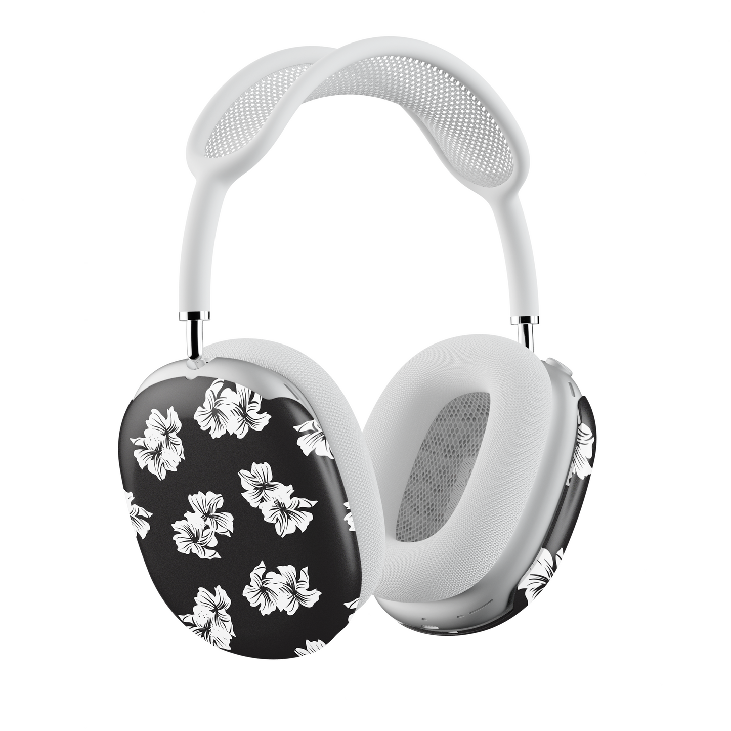 Black & White Floral AirPods Max Case | Stylish & Protective Design