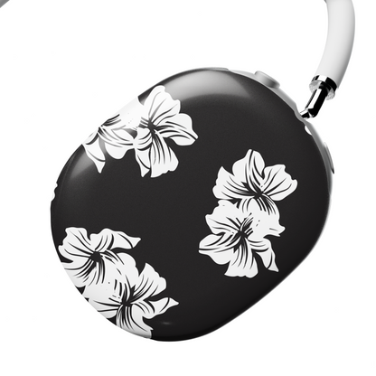 Black & White Floral AirPods Max Case | Stylish & Protective Design